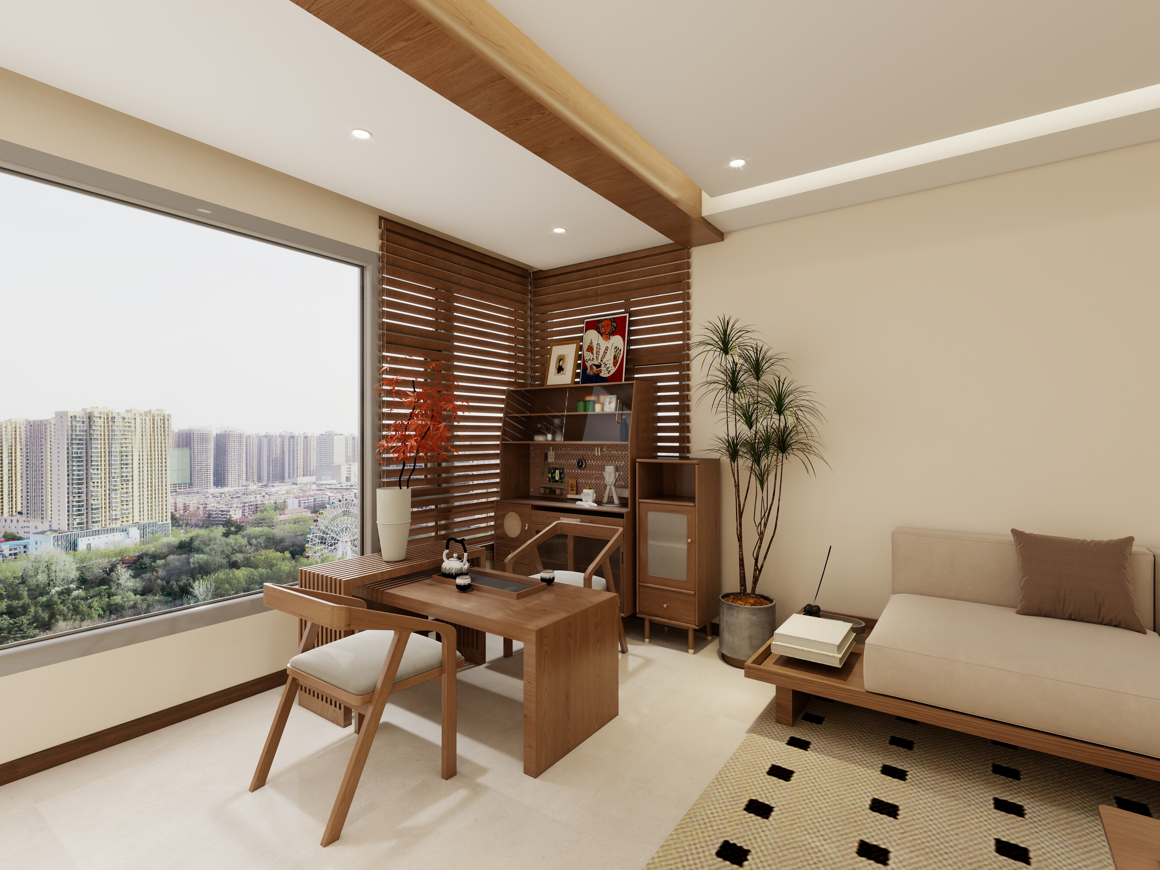 艺雅丽-121平中古风装修效果图