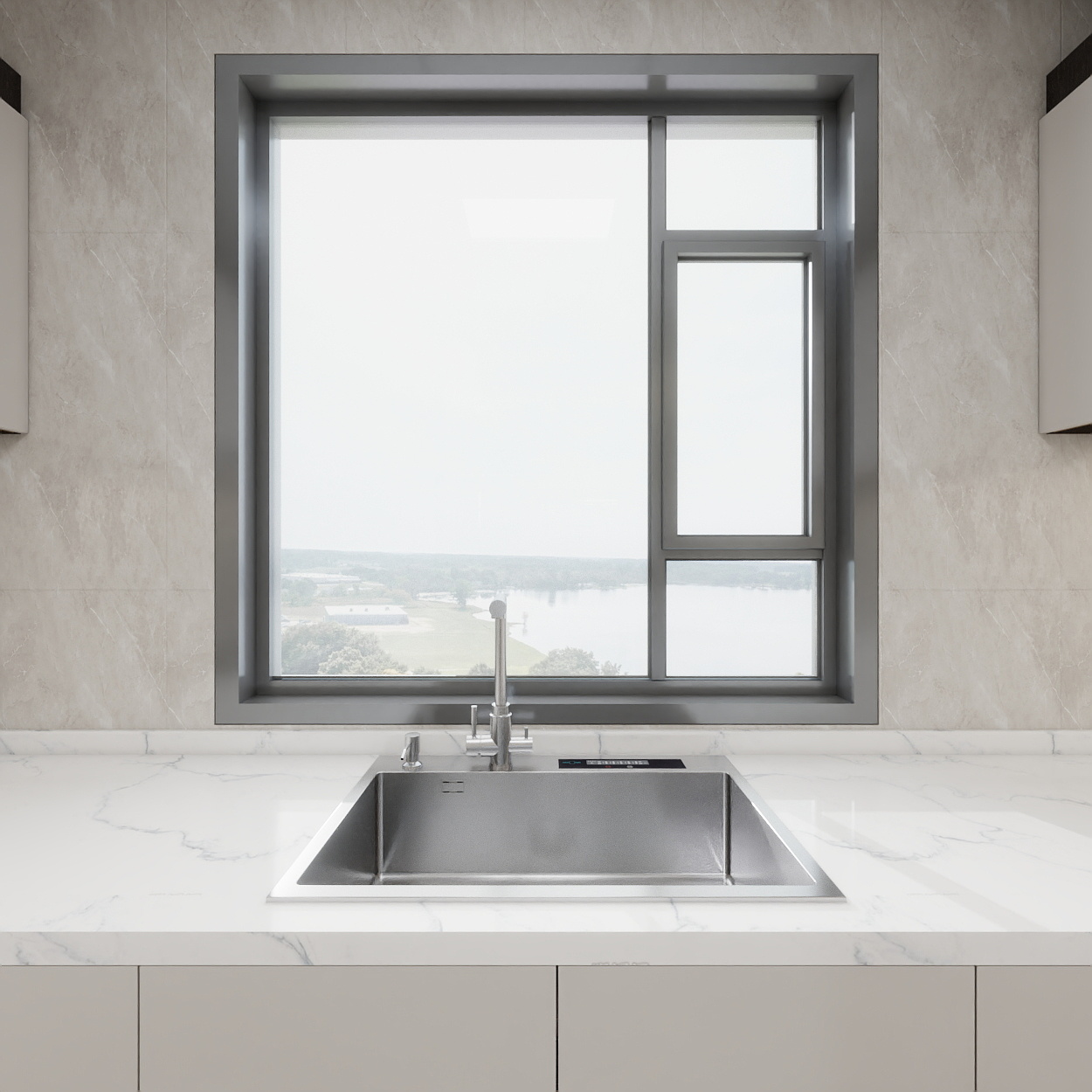 艺雅丽-105平现代简约 一层厨房装修效果图第3张