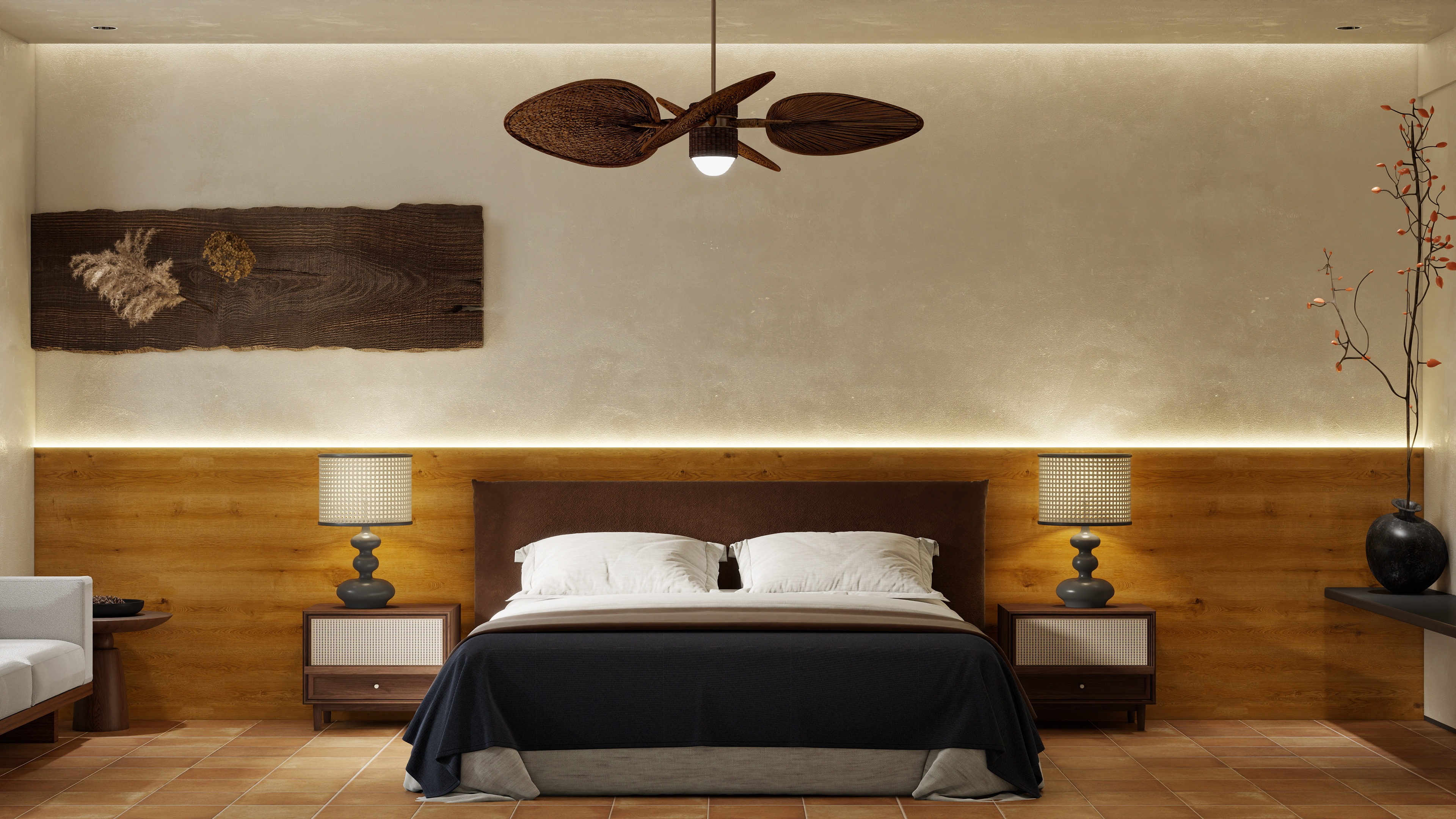 陈建伟-【中古风】酒店客房设计-装修设计方案