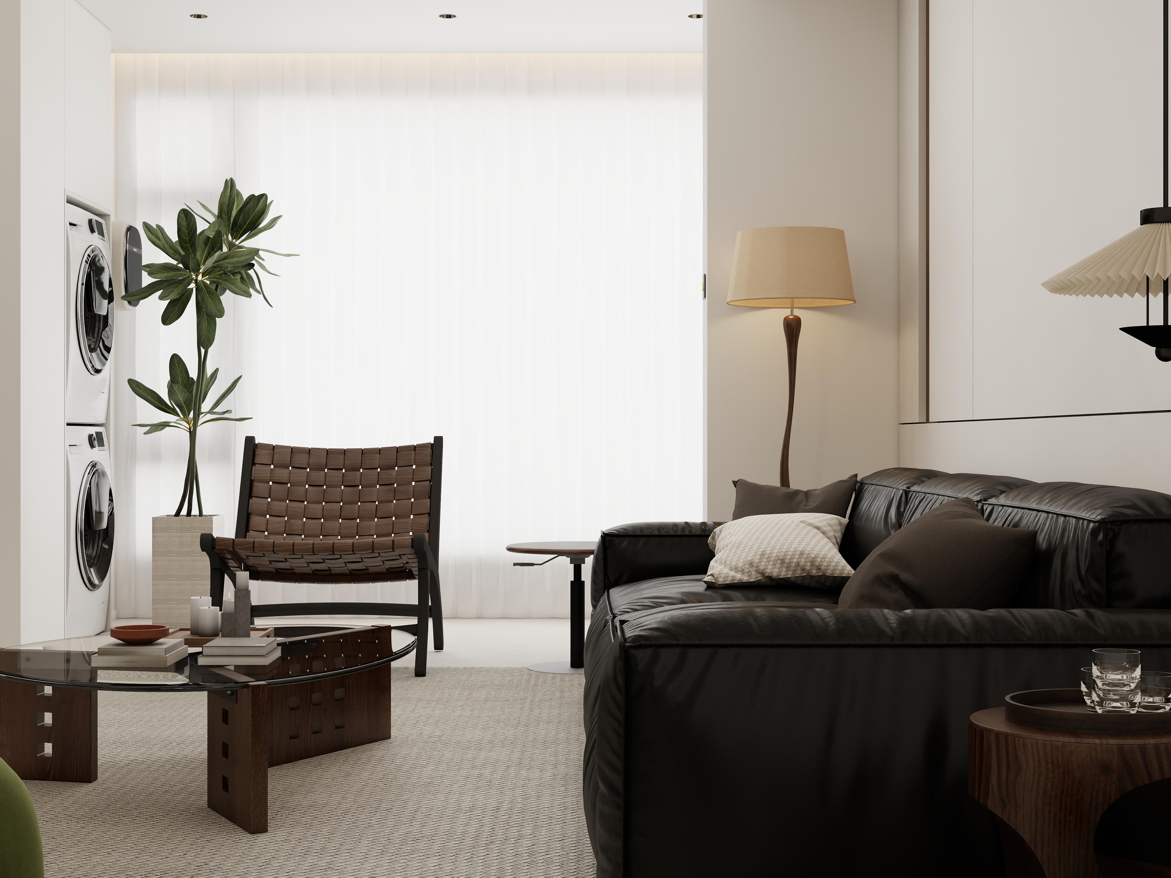 张煜强煜境设计-120平米简约中古奶油四房装修效果图