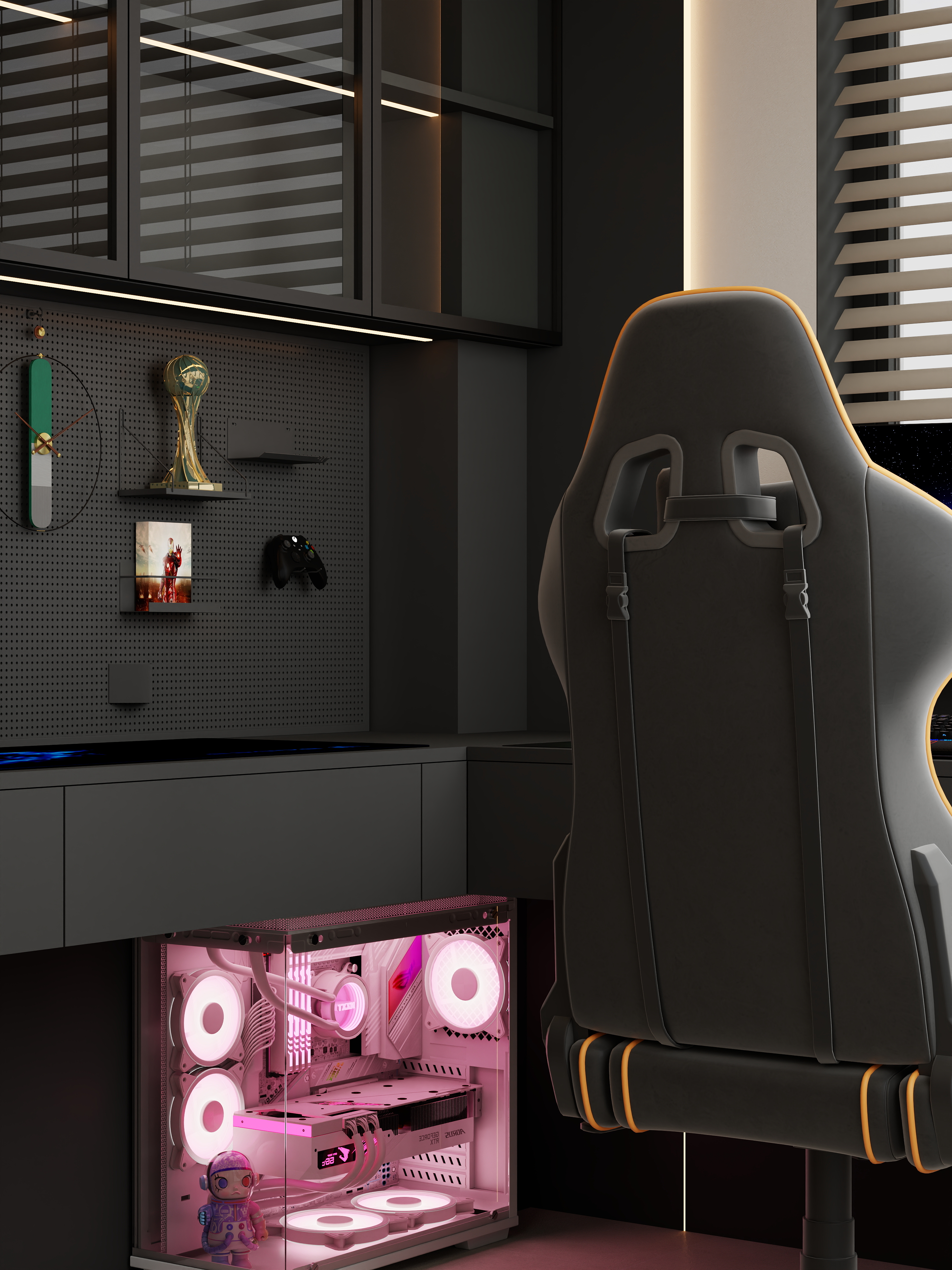 张煜强煜境设计-120平米简约中古奶油四房装修效果图