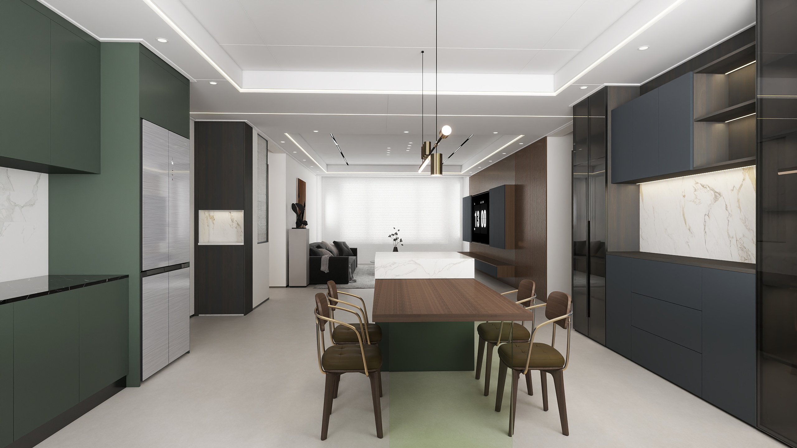 索菲尼洛吊顶博西尼全屋定制-119㎡3室-装修设计方案