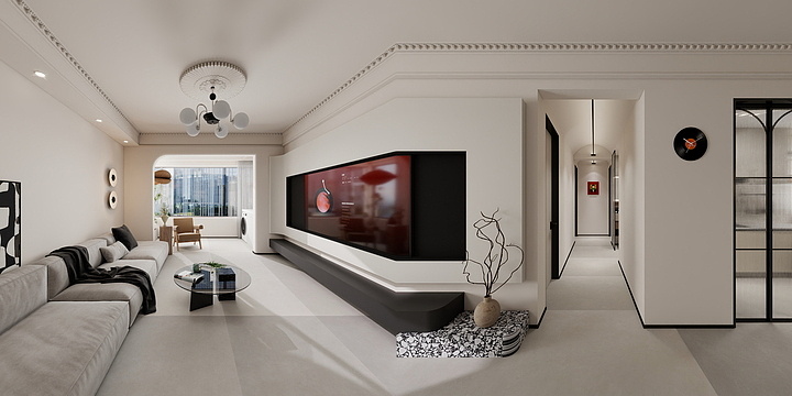 Charon张帆-康博公馆103㎡3室-装修设计方案