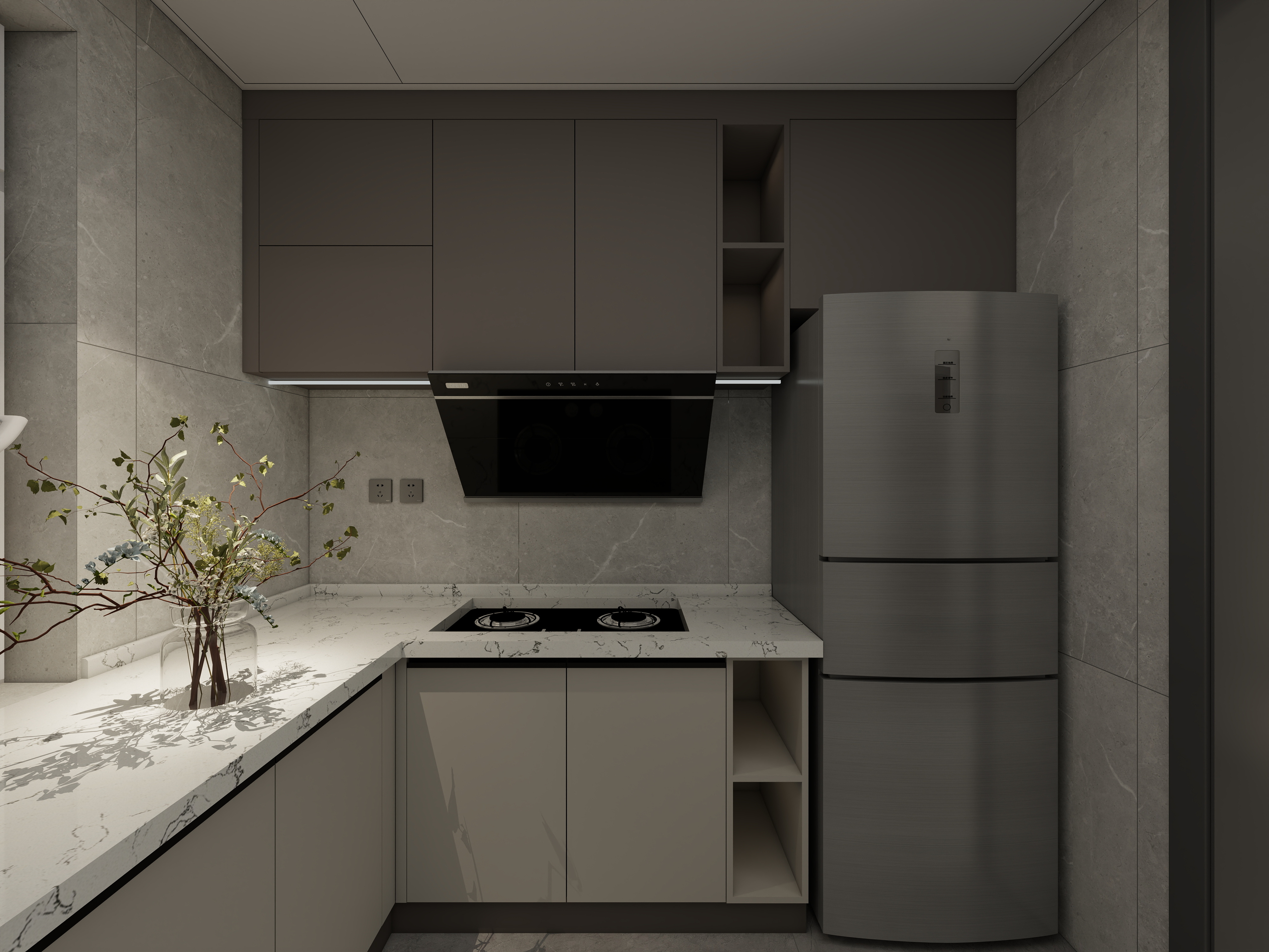 全案设计师张红-锦堂幸福里81.16平两室-意式轻奢装修效果图