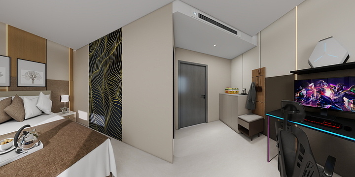 设计师韩非-康乐电竞酒店-装修设计方案