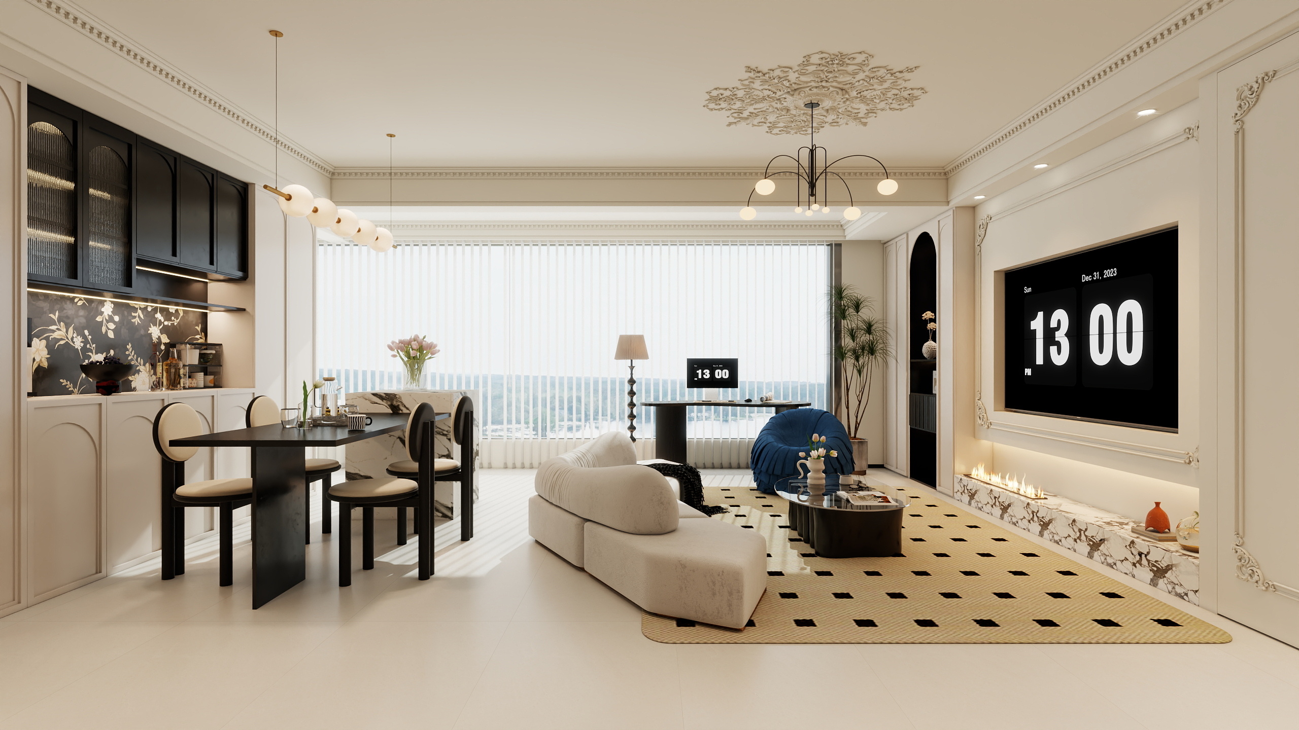 一熹设计-协晨熙岸法式-装修设计方案