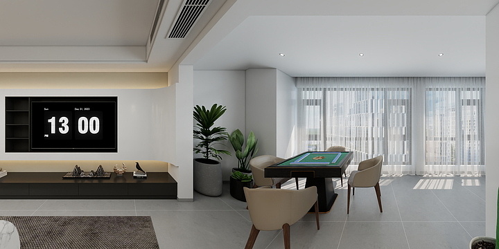 珲设空间-九华湖一号现代风-装修设计方案