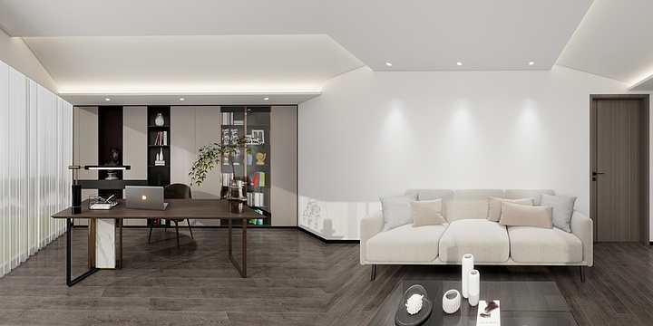 Sky微笑-篮球场办公室-装修设计方案