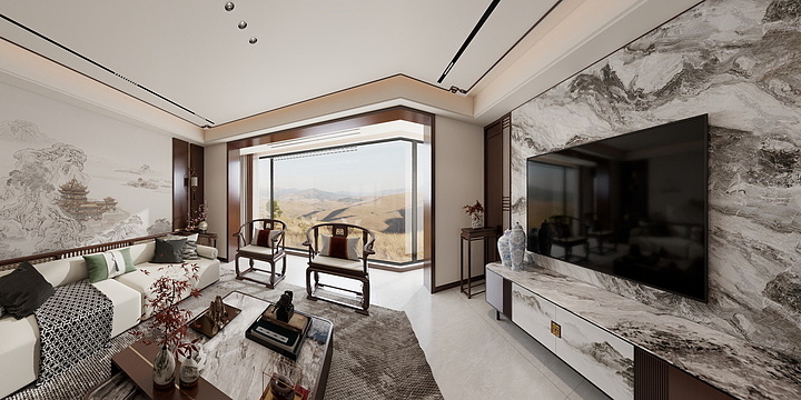 全案设计丨徐月坤-中式风格-装修设计方案