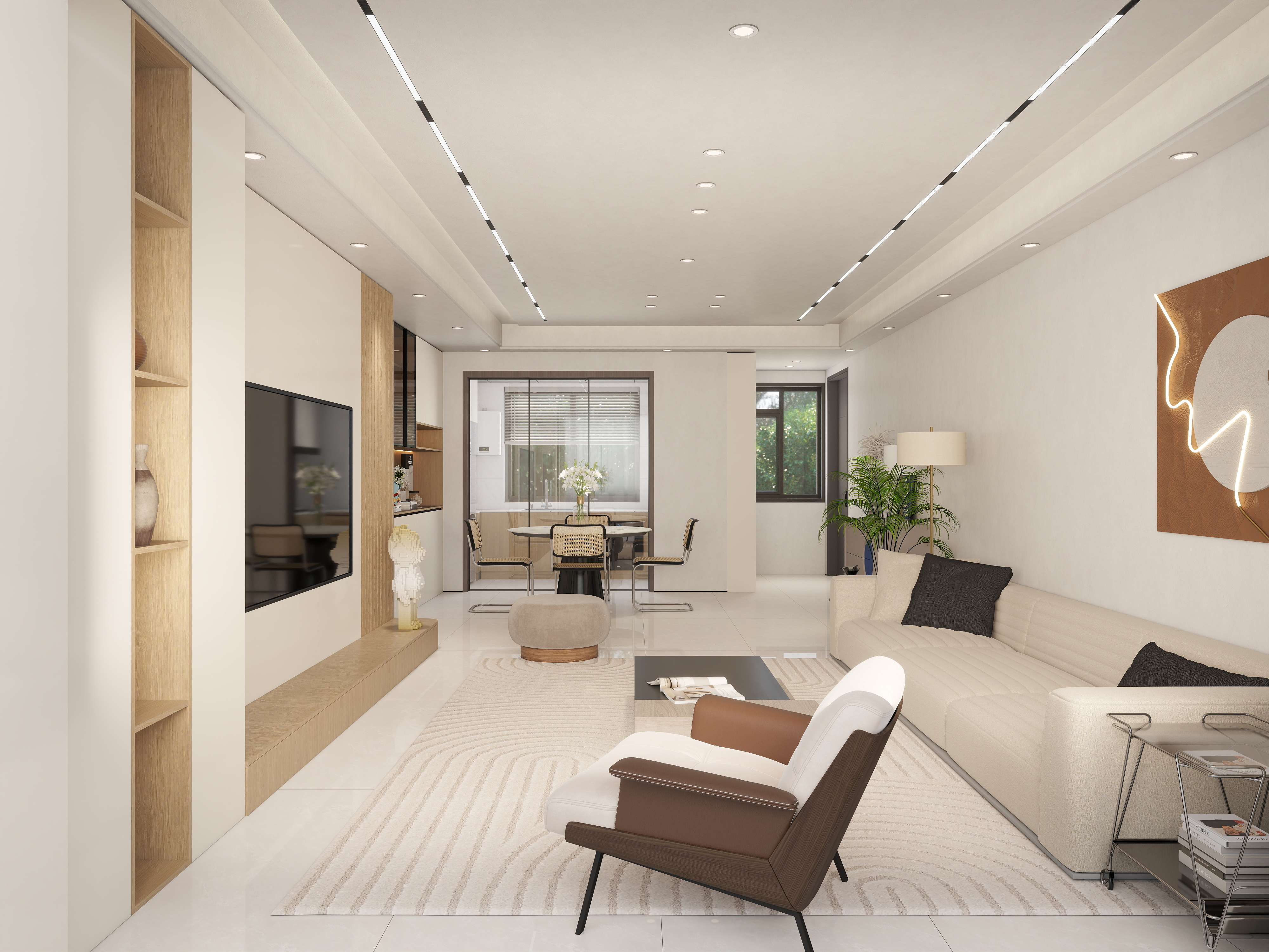 艺雅丽-135平现代简约装修效果图