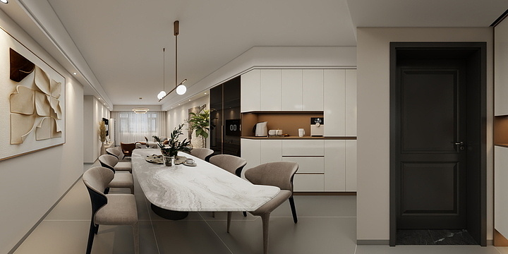 珲设空间-上壁简约四房-装修设计方案