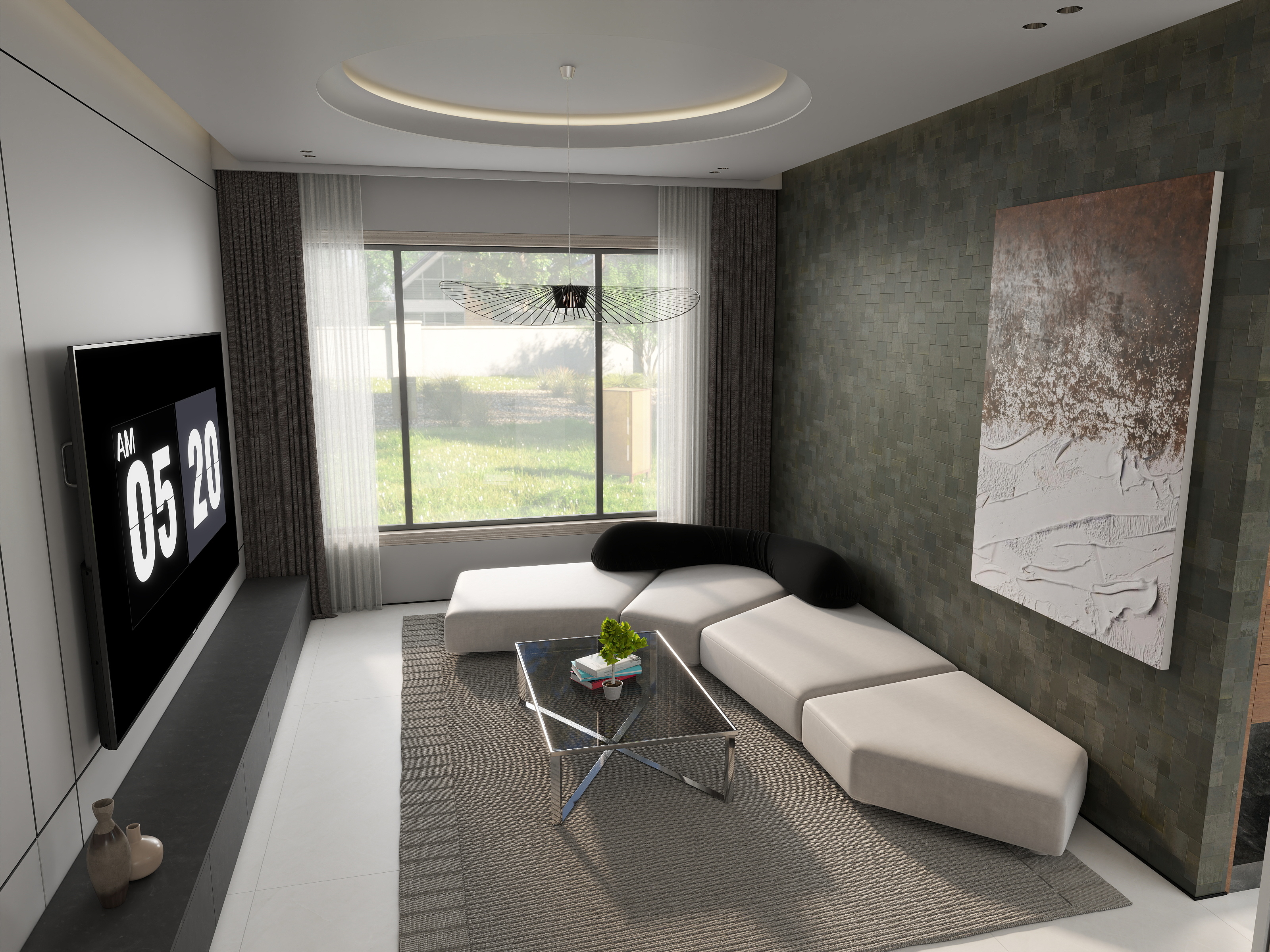 索菲尼洛吊顶博西尼全屋定制-御园学府花园-装修设计方案