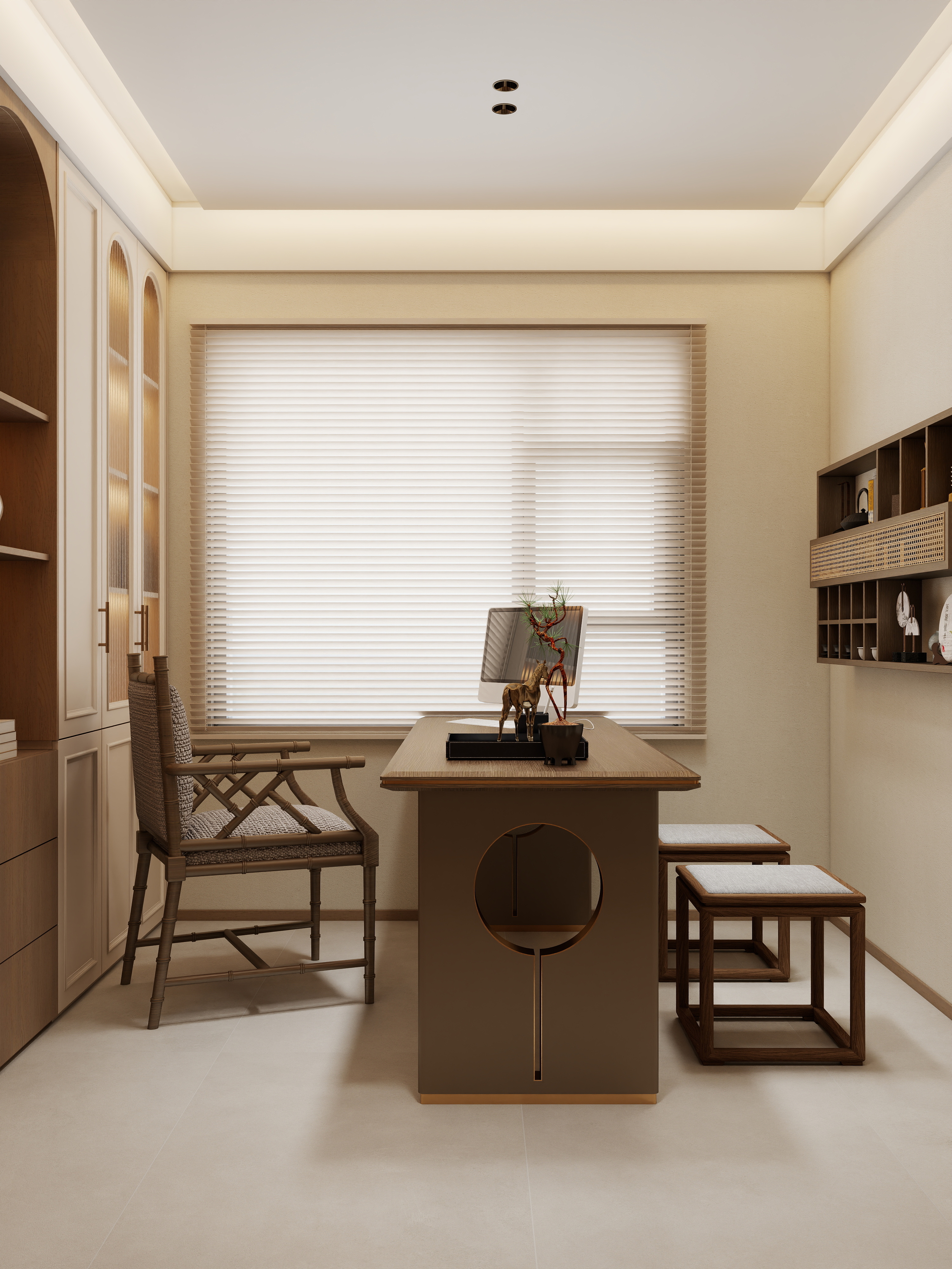 张煜强煜境设计-158平米宋氏新中式四房装修效果图