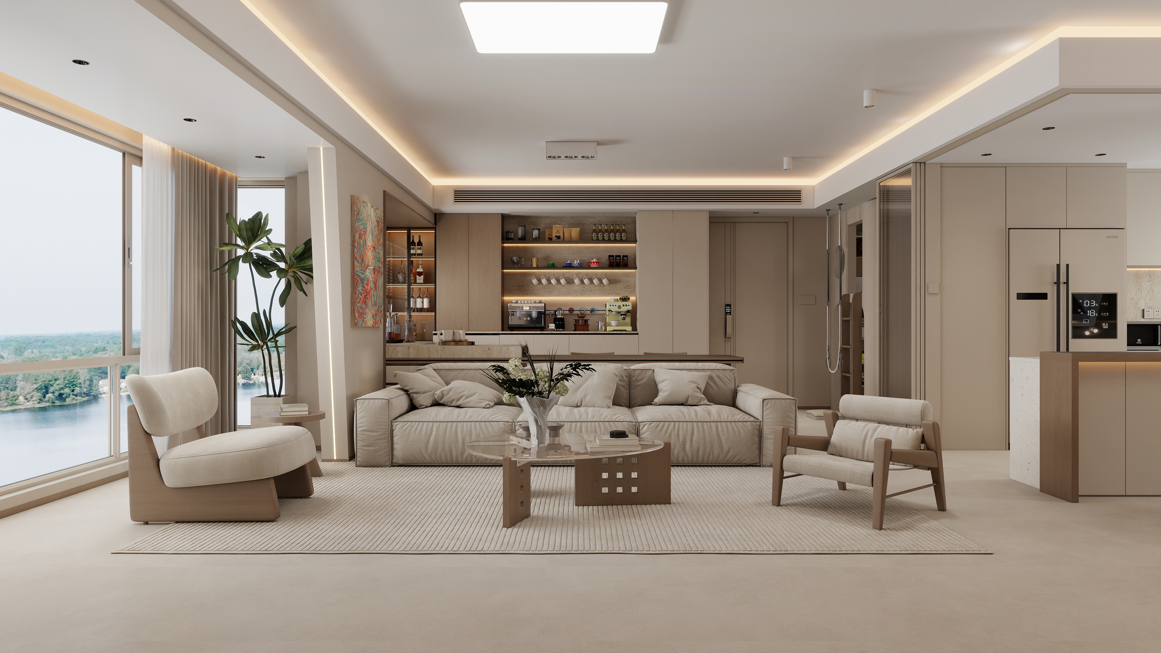 张煜强煜境设计-建发143平米现代四房-装修设计方案