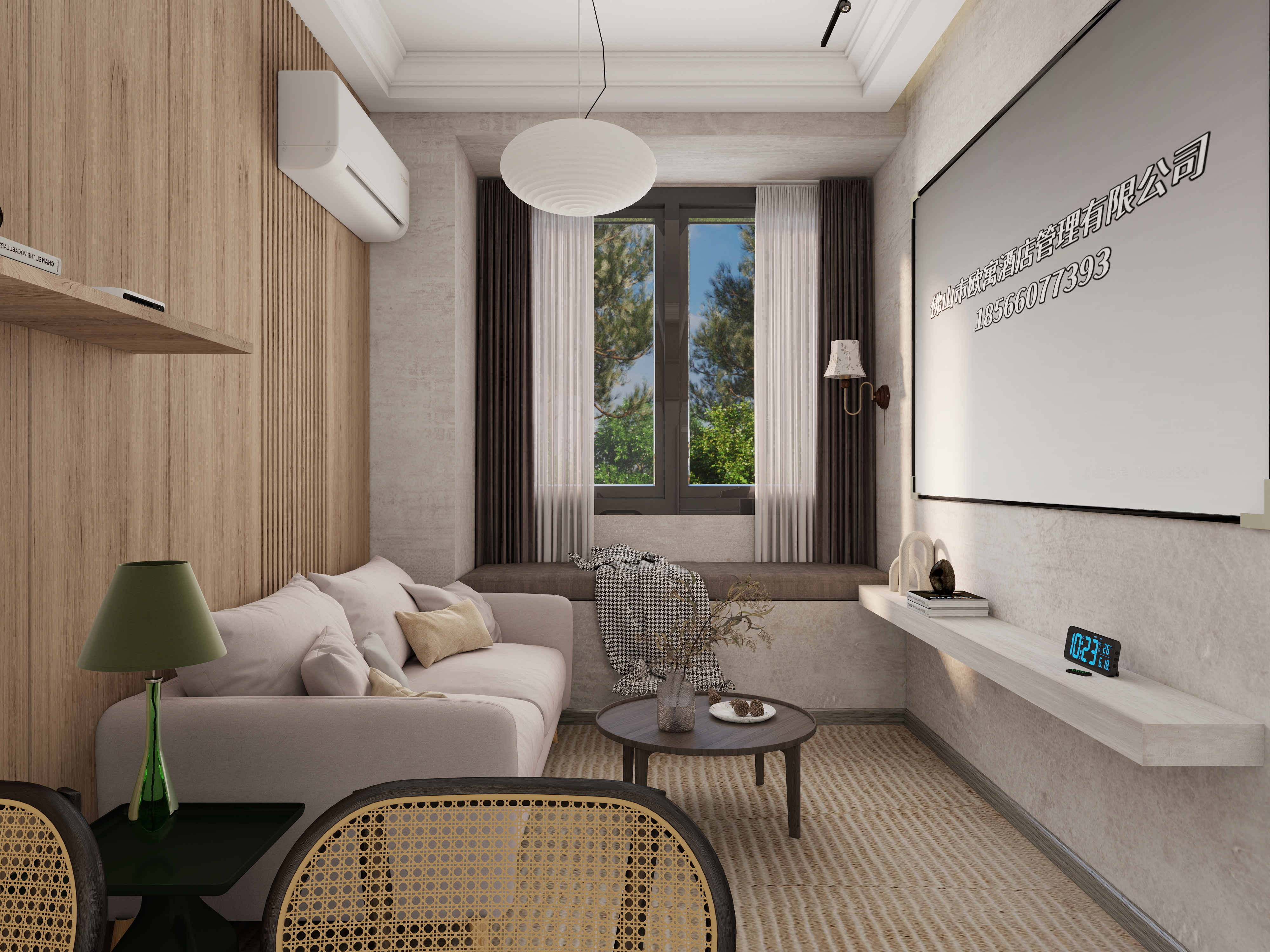 宋芹吟-民宿40㎡1室装修效果图