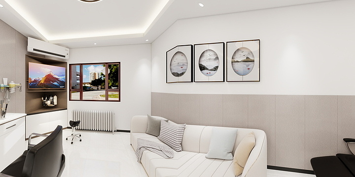 郭有道设计工作室-8-19理发店 平面方案-装修设计方案