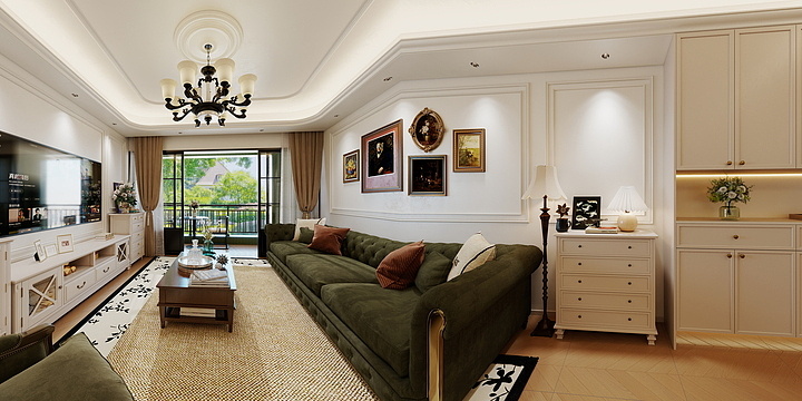 张迪-沧澜苑-法式复古-装修设计方案