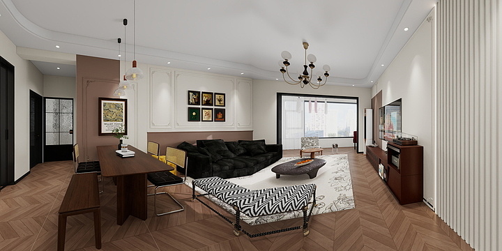 云玺空间-府西汉唐苑142.55-装修设计方案