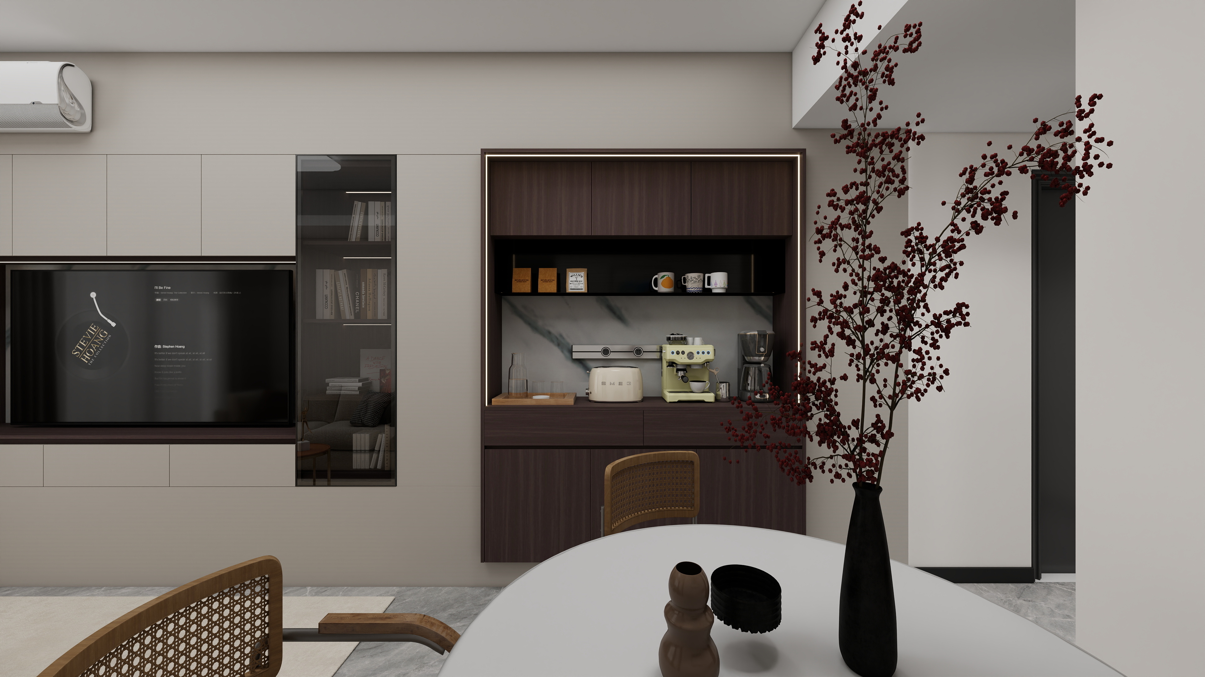 广州全屋定制设计师朱兴-保利水木芳华06户型-70㎡装修效果图