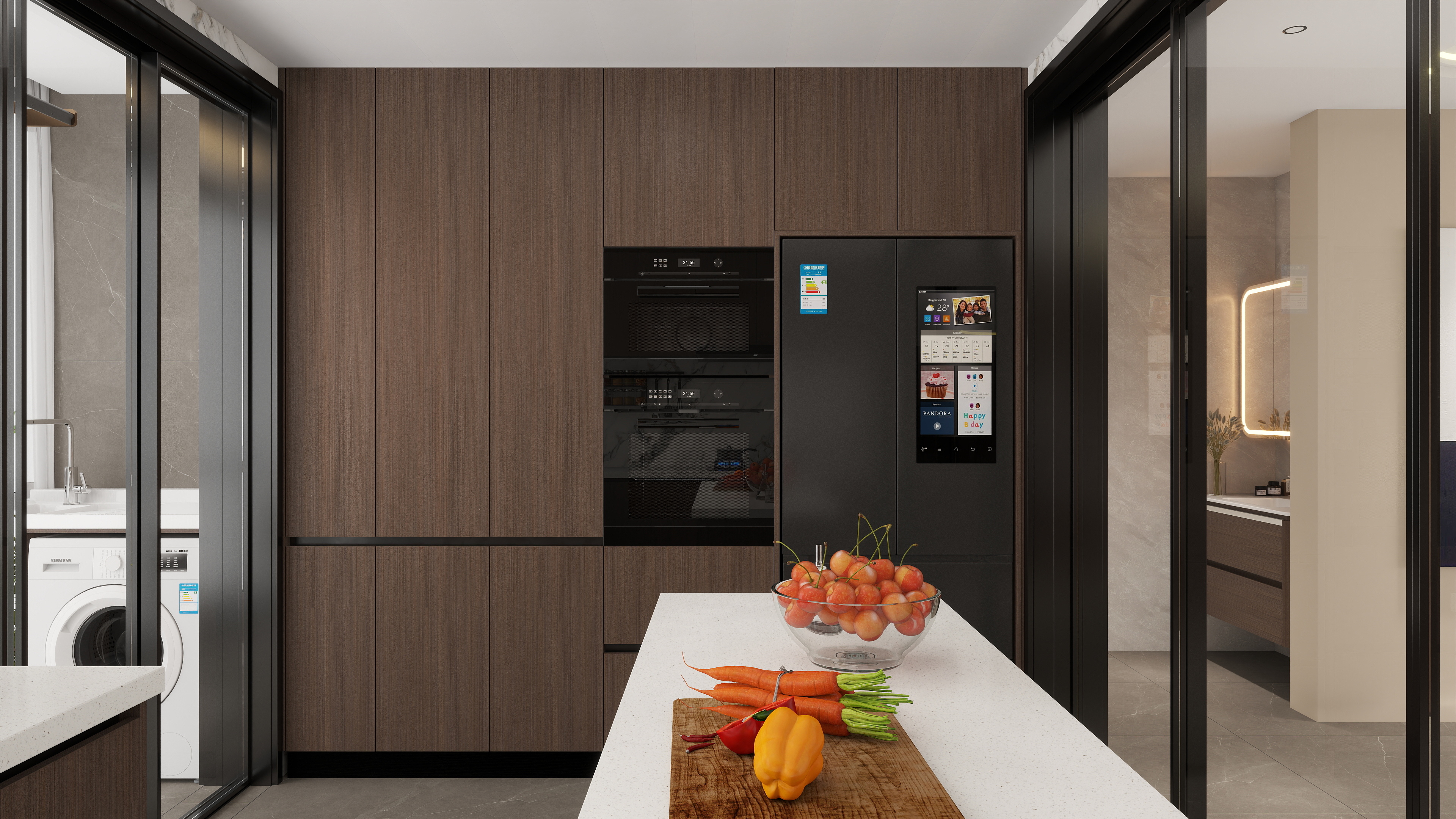 雷超-保利天珺143一层厨房装修效果图第3张