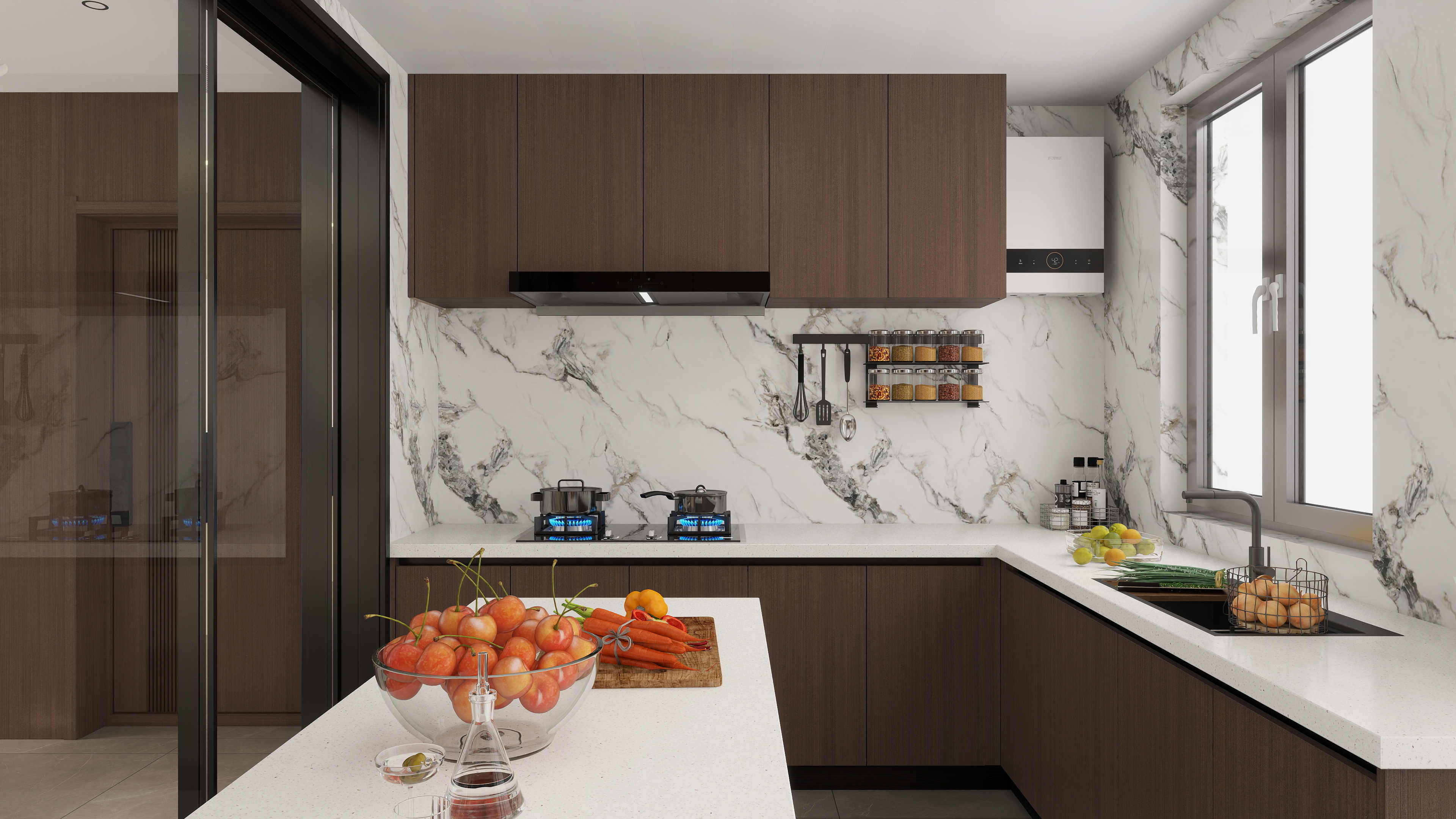 雷超-保利天珺143一层厨房装修效果图第2张