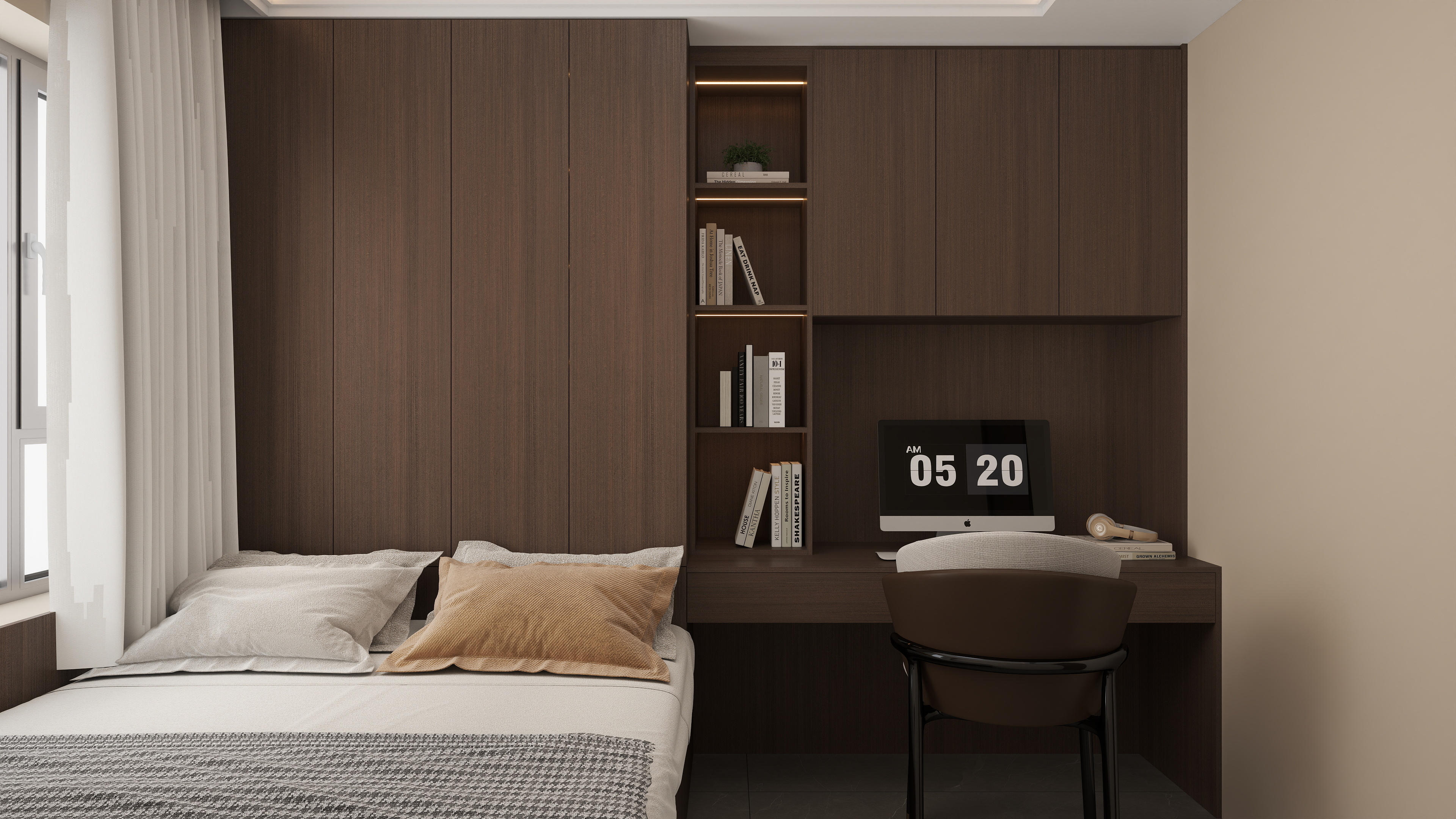 雷超-保利天珺143一层老人房装修效果图第1张