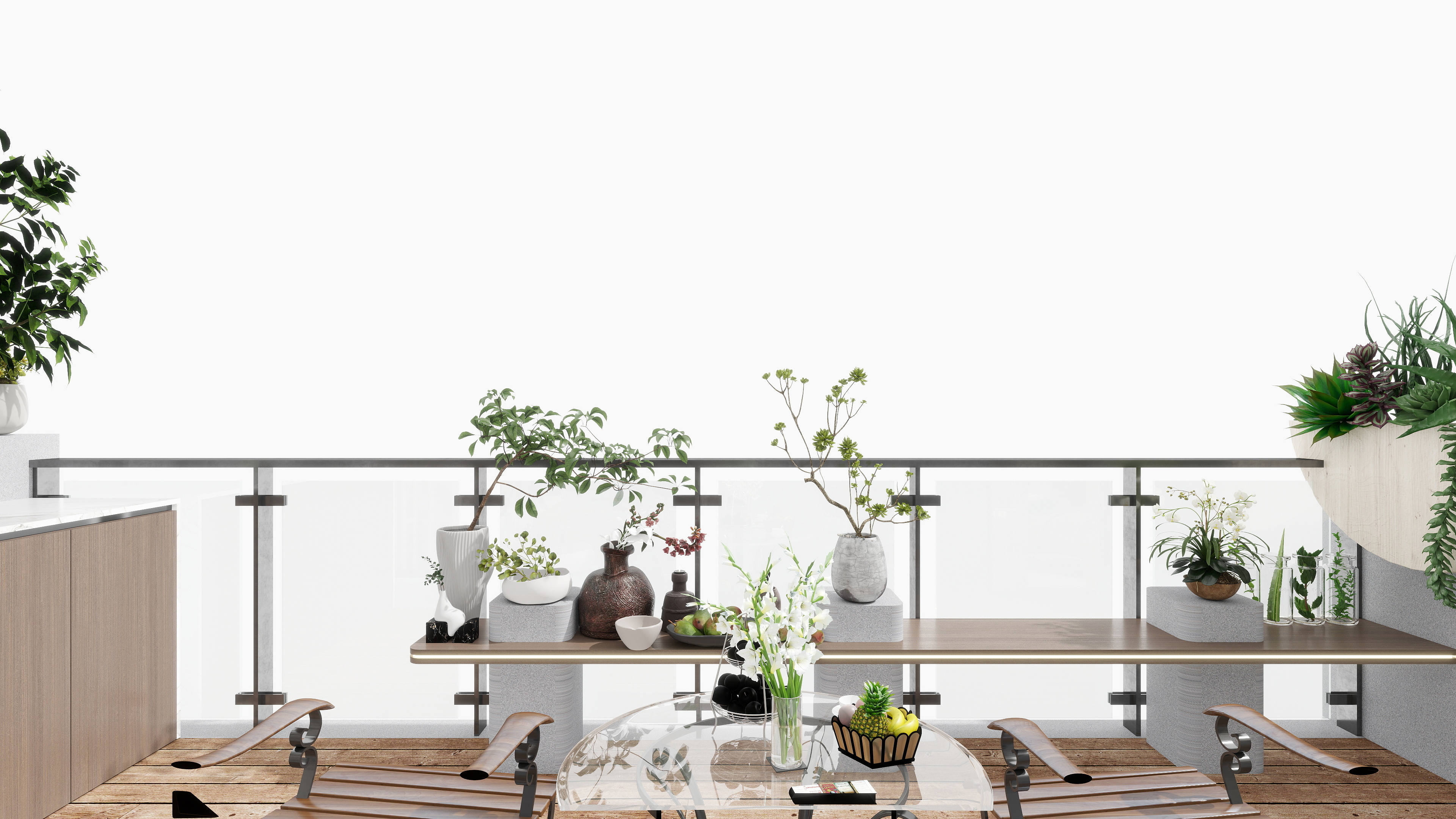 雷超-保利天珺143一层露台装修效果图第3张