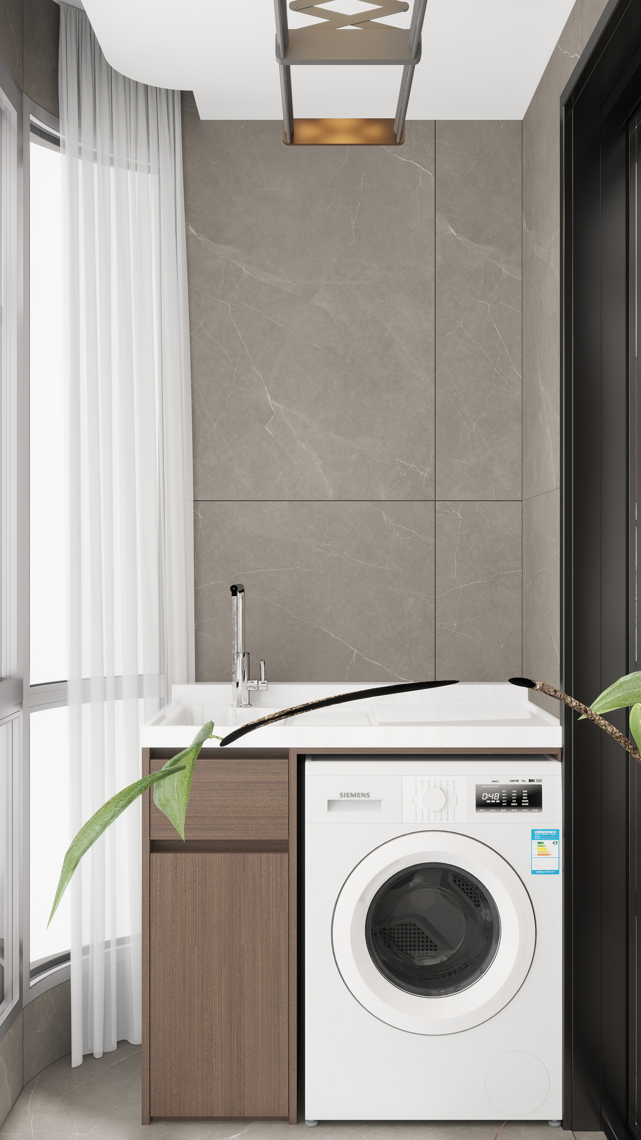 雷超-保利天珺143一层生活阳台装修效果图第2张